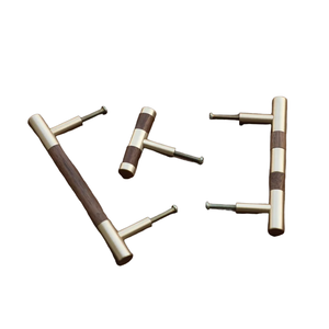 Tiradores de puerta de armarios de cocina largos de peltre corto de aspecto moderno, tiradores y perillas de muebles, tiradores de armario de oficina en casa, precio barato - Product Image 6