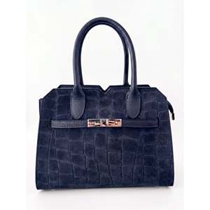 Borsa Casual Strutturata con Stampa Alligatore e Due Manici in Vera Pelle Made in Italy per Donna - Product Image 4