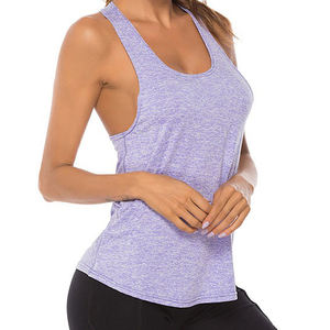 Camiseta sin mangas de entrenamiento informal de verano con estampado personalizado de nuevo diseño 2025 para mujeres de talla grande Jersey transpirable de secado rápido con logotipo frontal - Product Image 5