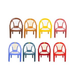Durable <b>Stackable</b> PP Plastic Armchair with Diamond Lattice Backrest and Armrests Lightweight <b>Outdoor</b> Patio Garden Dining <b>Chair</b> - Product Image 6