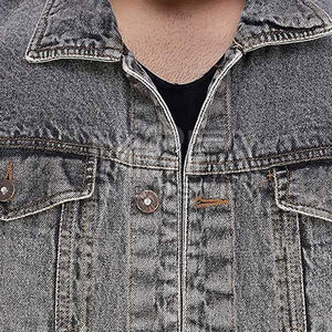 Chaqueta vaquera Premium para hombre Chaqueta elegante, cómoda y versátil para todas las estaciones para hombre - Product Image 4