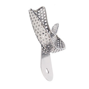 Bandeja de Impresión Dental Manual de Acero Inoxidable con Logotipo Personalizado, Estilo Único, Medistar MIC-DIT-08, Certificación CE, 1 Año de Garantía, en Stock - Product Image 2