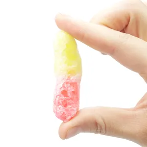 Nieuwe Knapperige Snoepjes Snacks Gevriesdroogde Gummy Wormen