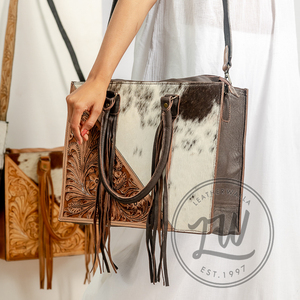 Sac à bandoulière en cuir véritable fait main pour femme, fermeture éclair, chaîne géométrique, vente en gros, sacs à main tendance et spacieux - Product Image 2