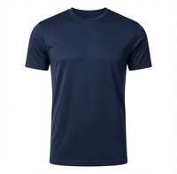 T-shirt de sport noir personnalisé à séchage rapide, écologique, 100 % polyester, pour la course à pied, la gym, l'entraînement, manches courtes, homme