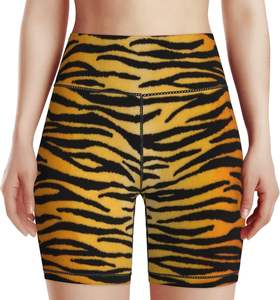 <b>High</b> <b>Waist</b> Gym Shorts Elastic <b>Waist</b> Solid Biker Yoga Running Wear Outdoor Sports <b>Leggings</b> - Product Image 6