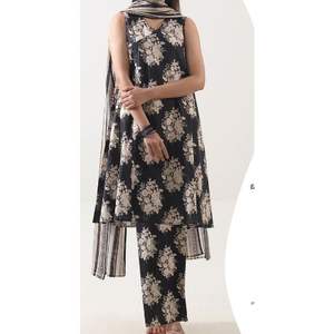 Traje Salwar Kameez Pakistaní de Tela Estampada, Transpirable y Ligero para el Verano 2026, para Uso Casual y de Fiesta - Product Image 5