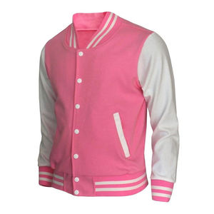 OEM Custom Chenille Embroidery Leather Sleeve wholesale high quality trending Baseball Letterman CollegeBaseballjacket for men - Product Image 5