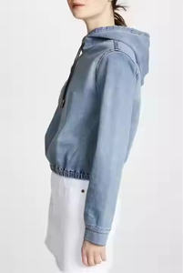 ชุดสเวตเชิ้ตผ้าคอตตอนขนแกะมีฮู้ดสำหรับผู้หญิงสีพื้นย้อมสีล้วนแบบ320 - Product Image 3