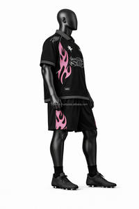 เสื้อฟุตบอลแบบสั้นคุณภาพสูง พิมพ์ลายแบบซับลิเมชั่นเต็มตัว ชุดทีมสโมสรแบบกำหนดเอง ระบายเหงื่อได้ดี ชุดกีฬาสำหรับทุกเพศ บริการ OEM - Product Image 2