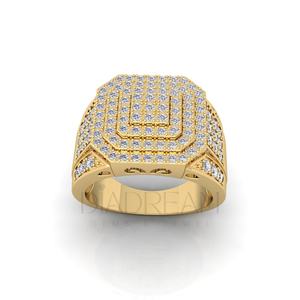 Bijoux Hip Hop Designer de luxe Anneaux Hip Hop Moissanite en argent sterling 925 avec clarté VVS améliorée Occasion de mariage à la mode - Product Image 4