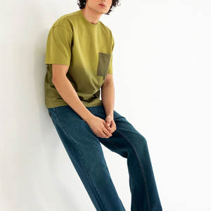 Totalmente simple liso al por mayor algodón hombres camiseta mejor venta caliente hombres camisetas - Product Image 5