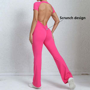 Mono Deportivo de Alta Calidad para Mujer con Espalda Descubierta, Mono Personalizado para Mujer, Trajes Deportivos para Mujer - Product Image 2