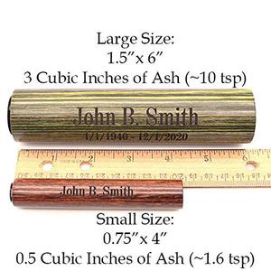Urna de madera para cremación, tubo de dispersión de cenizas, urnas de viaje hechas a mano para cenizas, hermosas urnas de madera para cremación para cenizas humanas - Product Image 2