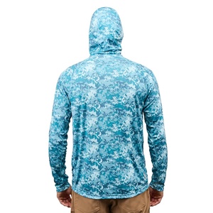เสื้อมีฮู้ดสำหรับผู้ชาย UPF 35ไซส์ใหญ่พิเศษระบายอากาศได้ดีเสื้อตกปลาแขนยาวป้องกันรังสียูวีสำหรับกลางแจ้งเดินป่าวิ่งว่ายน้ำ - Product Image 6