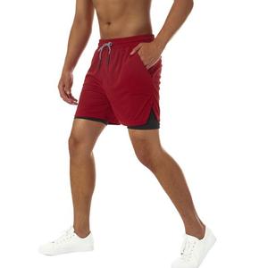 Men's Lightweight 2-in-1 Quick Dry Training <b>Shorts</b> Solid Pattern Casual Fitness and <b>Gym</b> Canvas Running <b>Shorts</b> with Inner Layer - Product Image 3