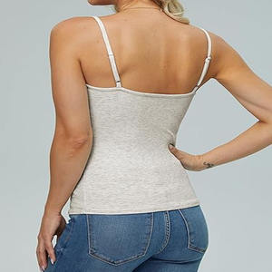 Soutien-gorge de sport sans manches côtelé à col rond pour femmes Débardeur rembourré pour filles Athletics Oversized Tshirt - Product Image 4