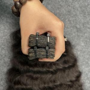 Extensions de cheveux avec ruban bouclé birman super bon marché 8-40 pouces extensions de cheveux avec ruban birman aligné sur les cuticules - Product Image 3