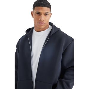 Nouveau design 2025 – Sweat à capuche pour homme en molleton 100 % coton 400 g/m², entièrement zippé, couleur personnalisable, coupe classique, grandes tailles, écologique - Product Image 6