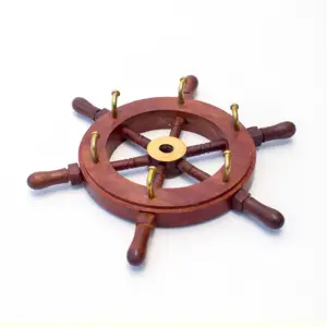 best seller of decorative nautical wooden ship wheel antique and vintage wall hanging or home decor