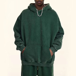 Bon marché, sweat à capuche d'hiver délavé à l'acide avec logo et couleur de haute qualité, sweat à capuche unisexe à impression bouffante vierge pour homme personnalisé - Product Image 2
