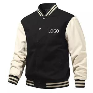 ODM OEM Personnalisé Haute Qualité 2025 Veste de Baseball Style Universitaire pour Hommes Mode Veste en Laine et Cuir Personnalisée - Product Image 1