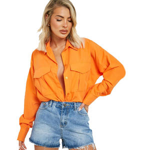 Top Trending <b>Women</b> Blue Stone Washed Denim <b>Shorts</b> With Button Fly and Side Pockets for Sale in Bulk Quantity - Product Image 5