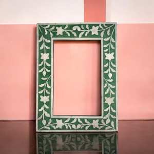 Cadre photo de qualité supérieure Accent mural unique avec de belles incrustations de nacre incrustation d'os et cadre photo en résine - Product Image 2