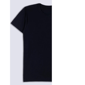 เสื้อยืดลำลองผู้ชายไซส์ใหญ่ คุณภาพสูง ปรับแต่งโลโก้ได้ สีดำ 220gsm ผ้าฝ้ายออร์แกนิค 100% ระบายอากาศได้ดี - Product Image 2