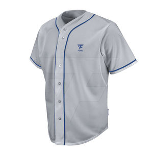 Services OEM Maillot de baseball 100 % polyester respirant, écologique, antibactérien, sans manches, vêtement de sport imprimé par transfert thermique - Product Image 6