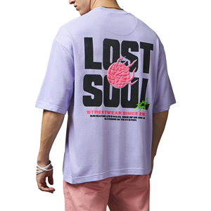 T-shirt décontracté imprimé à manches courtes pour hommes Polyester/coton sur mesure Style col rond Ringer Fitness Design respirant séchage rapide - Product Image 1