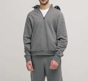 Sudadera con Capucha Extra Grande para Hombre, 100% Algodón, Otoño, Estampado Puff Ecológico de Alta Calidad, 400g, Bordado Personalizado - Product Image 5