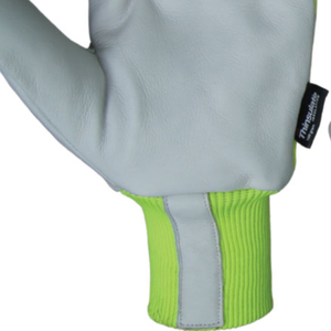 Gants en cuir de chèvre de haute qualité pour l'hiver, style uni, longueur poignet, gants de sécurité pour le travail en extérieur et la mécanique, usage quotidien - Product Image 5