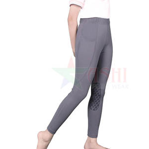 Leggings d'équitation pour femmes à taille élastique, doux, extensibles, imperméables, coupe-vent, en spandex/polyester, jodhpurs et culottes - Product Image 1