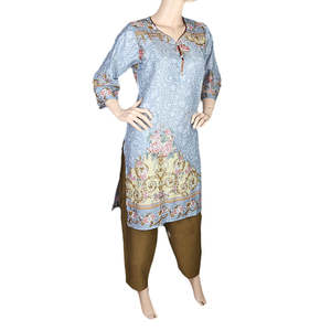 Traje de dos piezas estampado para mujer - Multicolor - Product Image 1