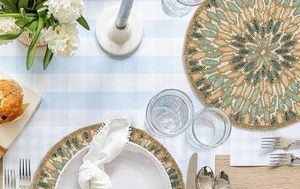 ที่รองจานลูกปัดทรงกลมทำด้วยมือสำหรับโต๊ะอาหารของตกแต่งคริสต์มาสงานเลี้ยงสังสรรค์ในครอบครัว - Product Image 4