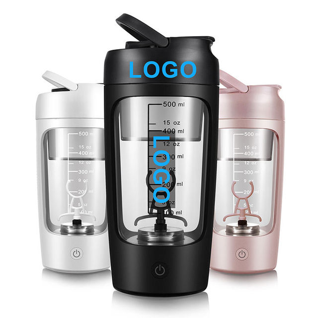 USB Rechargeable Electric Shaker Cups Portable Protein Vortex Mug Mixer Tumbler 500 ml Electric Shaker Gym Shake Bottle