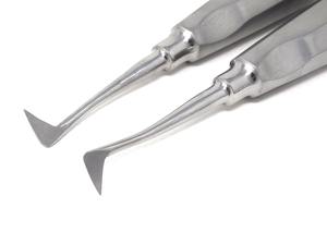 ชุดเครื่องมือสแตนเลสแบบมีด้ามจับแบบเรียบหัวลิฟต์สำหรับผ่าตัดทางทันตกรรมแบบแมนนวล - Product Image 2