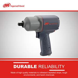 Clé à chocs pneumatique en titane de 1/2 po avec mécanisme à double marteau, couple de 1100 pi-lb, retenue de goupille, type pistolet, personnalisable OEM - Product Image 6