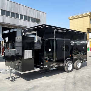 NOUVEAU Remorque alimentaire mobile 8,5x16 en aluminium/fibre de verre pour pizza, avec évier à 3 compartiments, station à bonbons et chips, garantie 3 ans, antirouille - Product Image 2