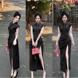 Conjunto largo elegante para niña, conjunto de 2 piezas, ropa, precio de fábrica, informal, lavable, embalaje personalizado, fabricante de Vietnam, elástico - Product Image 5