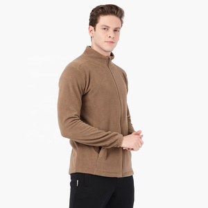 Chaqueta Polar para Hombre, Color Beige, Chaqueta Abrigada de Invierno, OEM, Ecológica, Forrada, con Puños Elásticos, Chaqueta Soft-Shell Unisex - Product Image 3