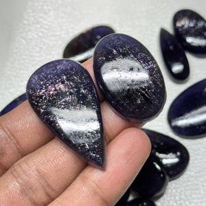 Pierre de soleil en agate verte de haute qualité pour bijoux faits à la main et taille libre pour la guérison AAA + Quality Natural Fire Iolite - Product Image 3