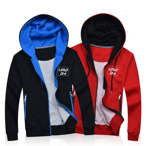 Nuevo 2024 al por mayor logotipo personalizado impresión algodón liso cremallera Sudadera con capucha hombres diseño OEM servicio cremallera Sudadera con capucha para hombres - Product Image 3