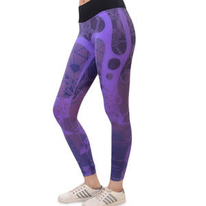 Leggings personnalisables Flyingkick Enterprises, dernier modèle, taille haute, sans couture, respirants, antibactériens, en Spandex/Nylon/Coton - Product Image 3