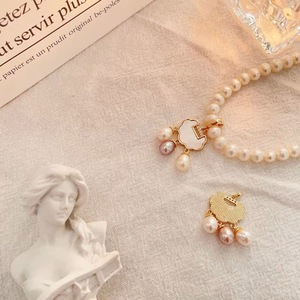 Collier Vintage Puissant en Or 14K avec Perles Naturelles Fritillaria de Grade AAAA, Pendentif Ruyi Fait Main, Breloque <span class=keywords><strong>Joker</strong></span> - Product Image 4