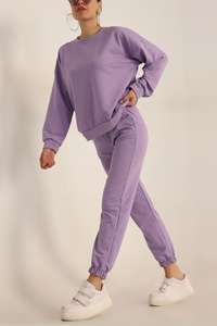 Vente chaude femmes survêtements haute qualité meilleure qualité polaire impression personnalisée pour les survêtements femmes - Product Image 3