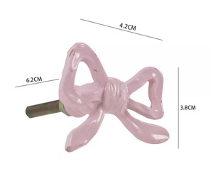 Pink <b>Bow</b> Design Knob for Cabinets Drawers and <b>Doors</b> Cute Decorative Handle for Kids Room Home Decor and Stylish Furniture Use - Product Image 5