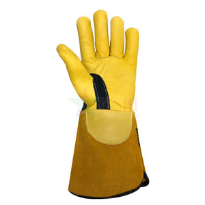 Guantes de Soldadura de Cuero Vacuno para Protección de Manos, Antideslizantes, para Uso en Exteriores, Alta Calidad, Venta al por Mayor - Product Image 2
