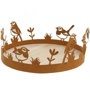 Plateau de luxe Décoration de la maison Plateau en métal Forme ronde Vaisselle Ustensiles de cuisine Restaurants Barware Fabricant de gros Fournisseur - Product Image 1